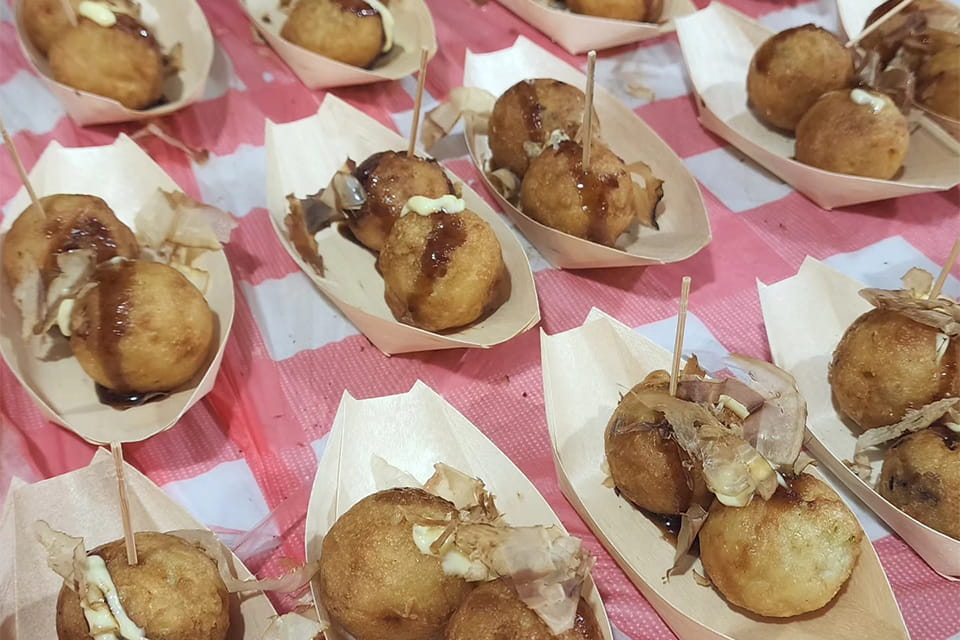 Fried Takoyaki Live Station