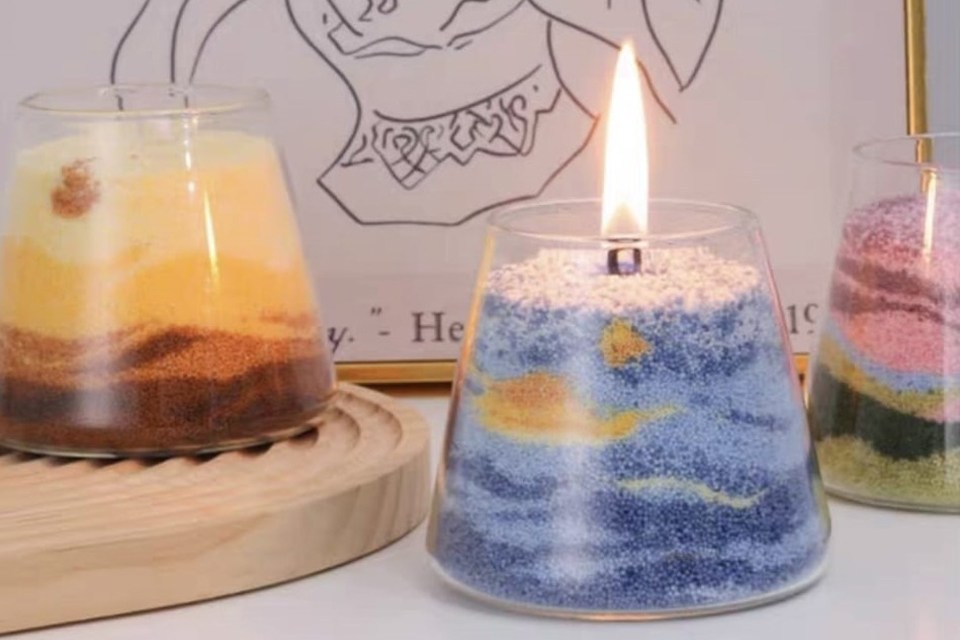 Sand Art Candle